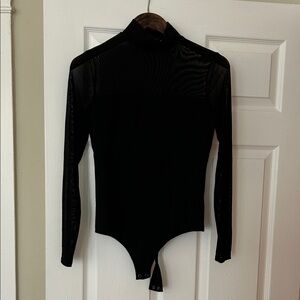 Express Fitted Black Top